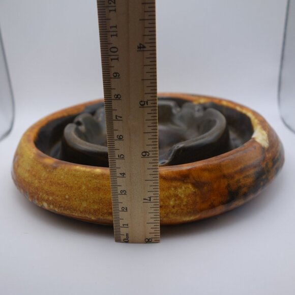Brown Ceramic Ash Tray with inner ash tray design - Picture 14 of 16